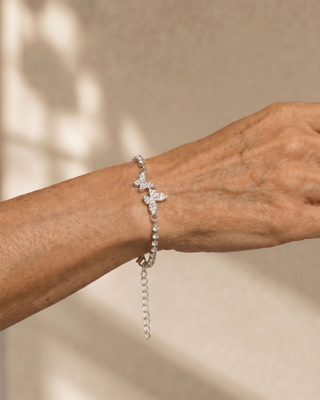 Mariposa | Pulsera de tenis de cristal