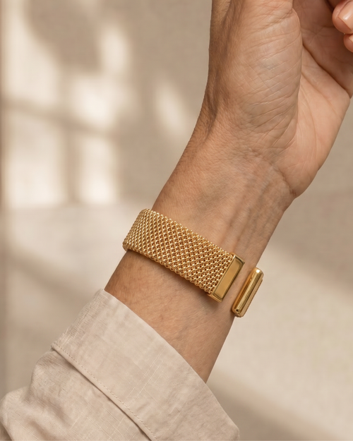 Aumen | Brazalete de malla tejida abierta