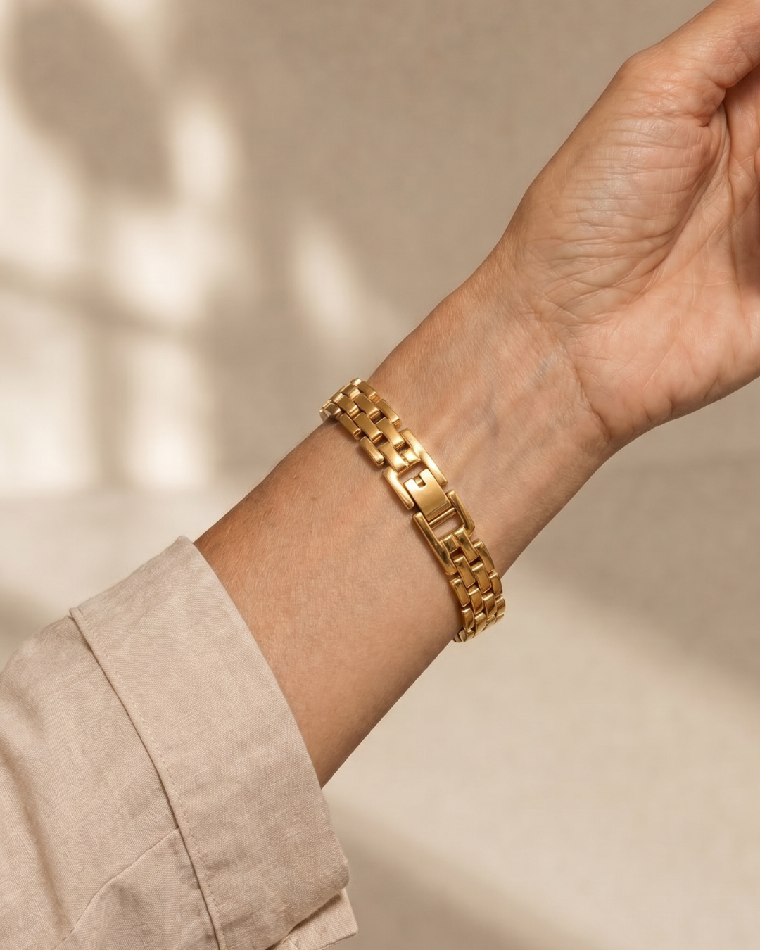 Vios | Pulsera de cadena de eslabones de doble fila